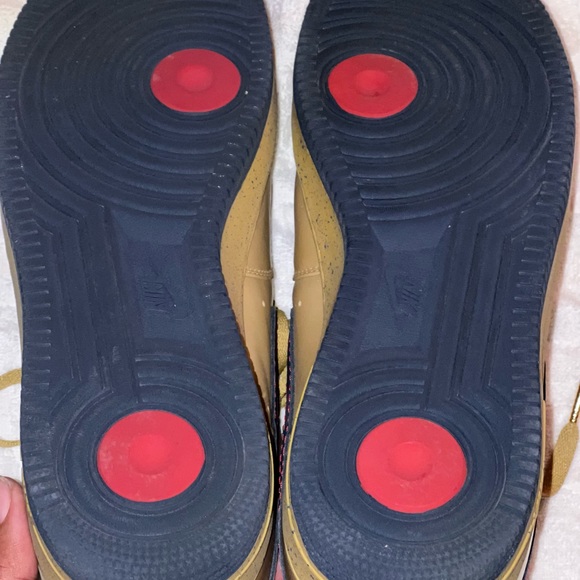 Nike Af1 Lo Sz 13 Charles Barkley Pack Gold/Navy/Red - Picture 2 of 3